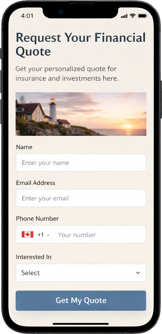 Request a financial quote